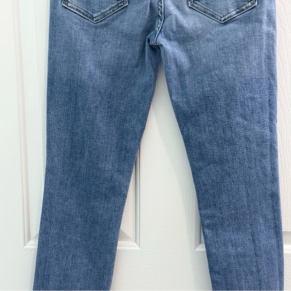 Mother Womens Size 28 The Mid Rise Dazzler Ankle Fray Riding the Cliffside Jeans - Picture 8 of 11